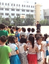 附属小学开展地震逃生演练活动
