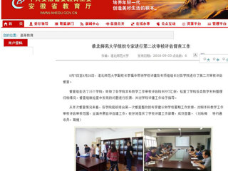【安徽教育网】bw必威西汉姆联官方网站组织专家进行第二次审核评估督查工作